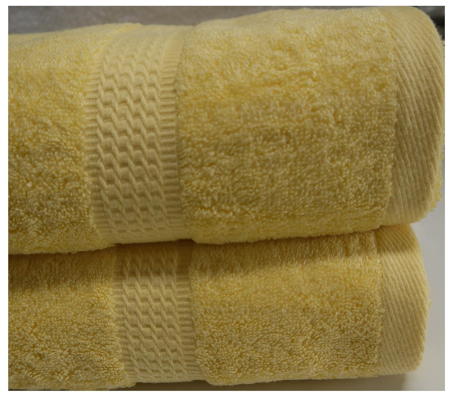 Yellow Lemon Towels Bale 6 PC 2x Hand Towels 2x Bath Towels 2x Bath