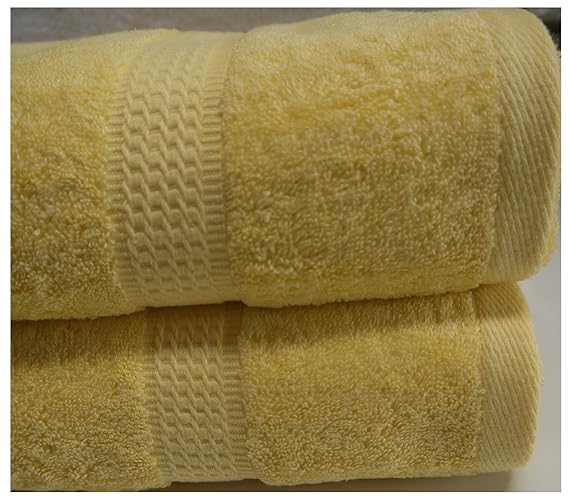 Yellow Lemon Towels Bale 6 PC 2x Hand Towels 2x Bath Towels 2x Bath
