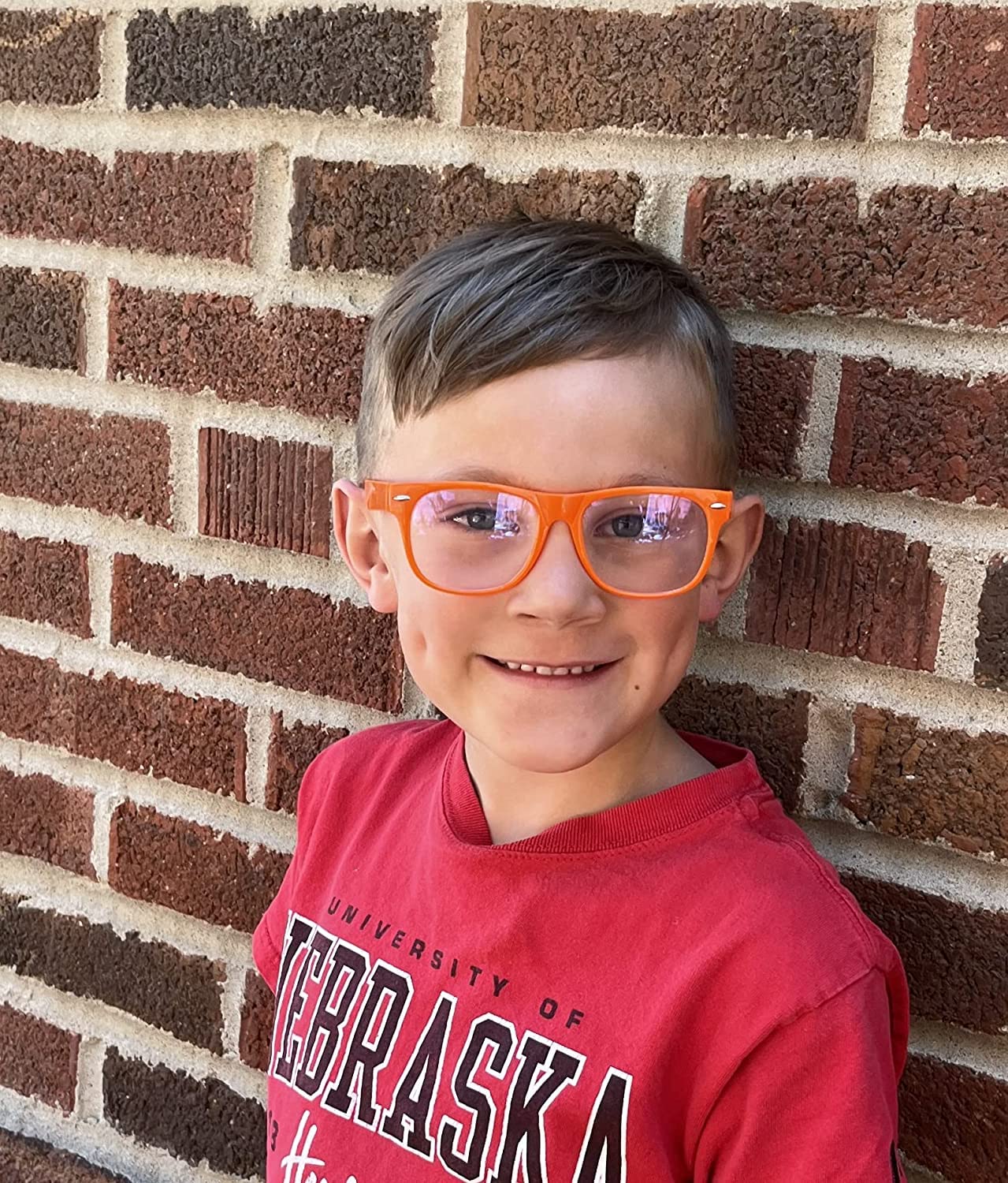 OWL Kids Clear Lens Glasses UV Protection for Children, Colorful Frames Fun Pretend Play Eyewear Non Prescription