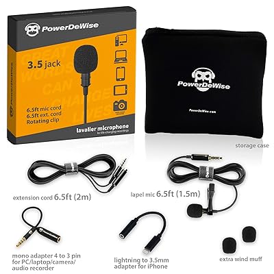 Buy Professional Grade Lavalier Microphone With Adapter Compatible With Iphone Lapel Microphone For Iphone 5 6 7 8 X 11 Pro Max Iphone Compatible External Microphone Iphone Xr Xs Xs Max Microphone Online In Taiwan B07y1xbkc7