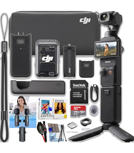 Amazon.com : DJI Osmo Pocket 3 Creator Combo Bundle with Clip-On