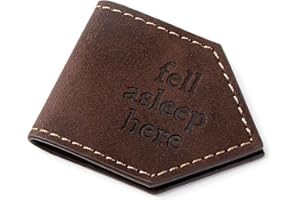 VELENTI Fell Asleep Here Magnetic Faux Leather Bookmark for Book Lovers