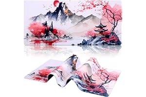 Yimomoyi Non Slip Mouse Pad, 90 x 40cm Mouse Mat Extended, Gaming Mousepad Waterproof, Desk Mat with Rubber Base, Desk Pad La