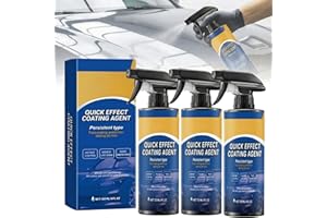 Quick Effect Coating Agent for Cars 120ml × 3 Pack – Hydrophobic Paint Protection Spray for Gloss Enhancement and Smooth Mirr