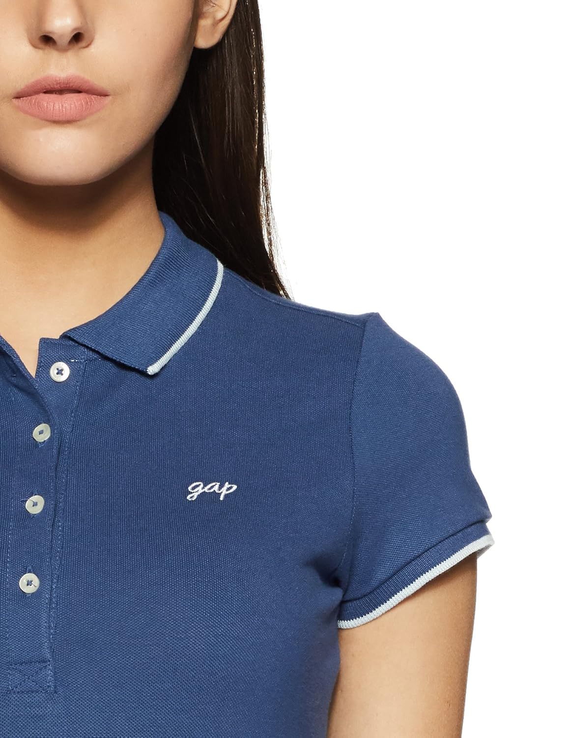 gap women's logo short sleeve polo