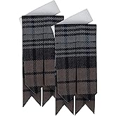 DSS KILT-Scottish Kilt Hose Flashes 13oz Acrylic Tartan with Adjustable Elastic Band – Highland Dress Sock Accessory