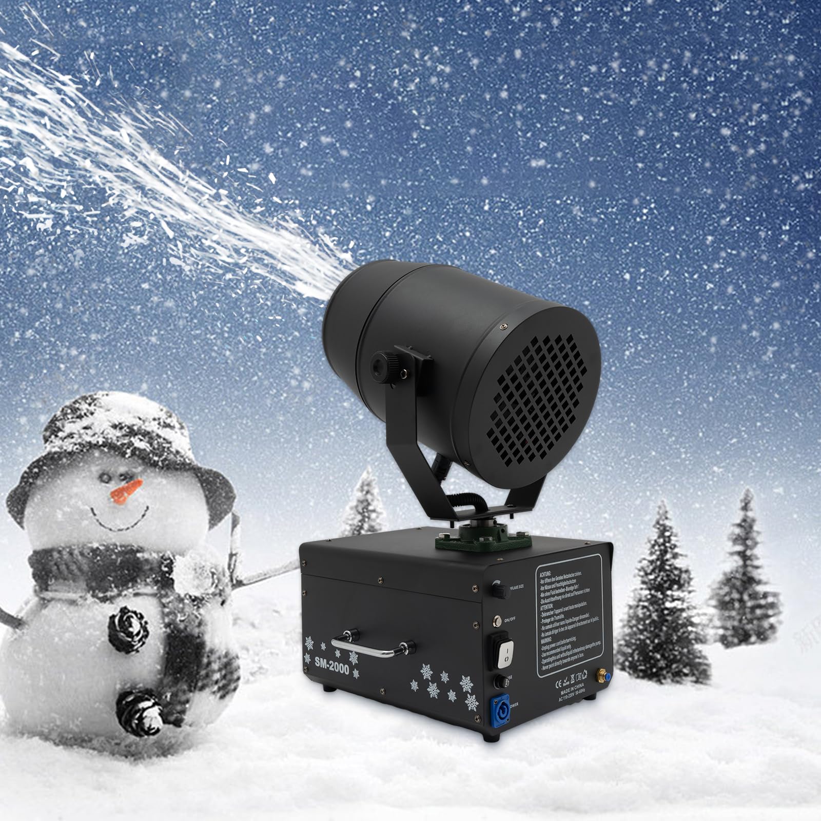2000W Shaking Head Fake Snow Machines for