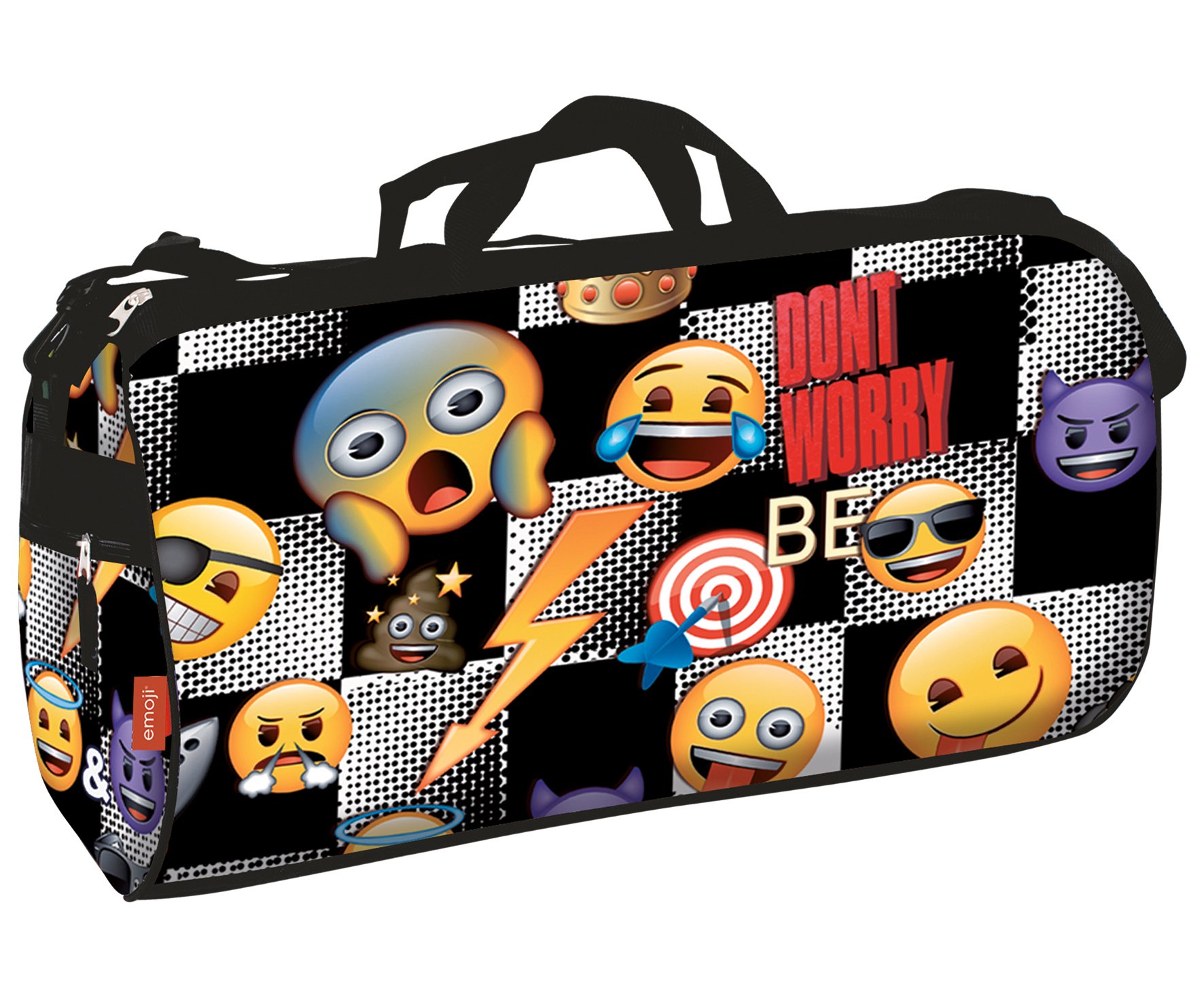 Perona Emoji 2018 Sport Duffel, 55 cm, 1 liters, Black (Negro)