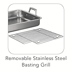 Tramontina Rectangular Roasting Pan with Basting