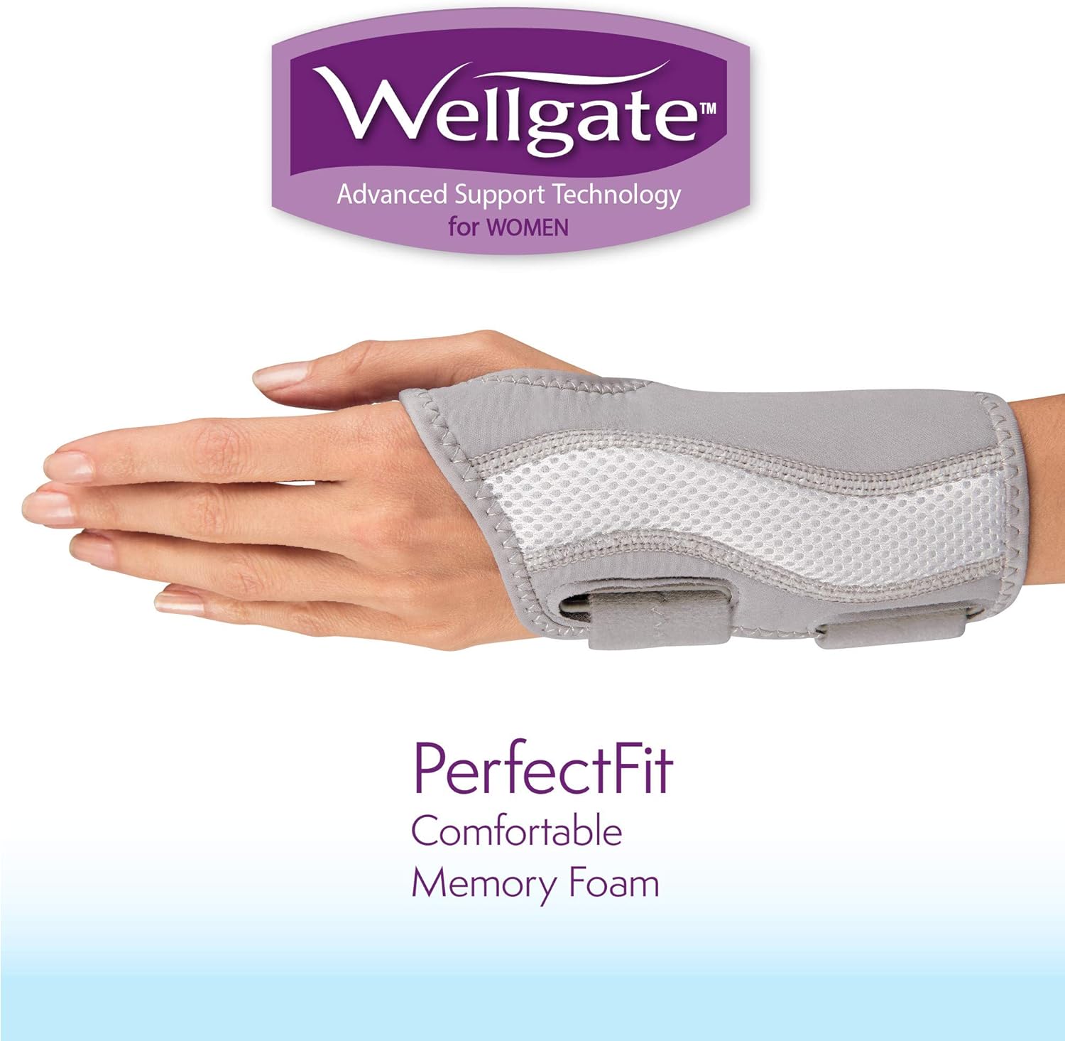 Wellgate for Women, PerfectFit Wrist Brace for Wrist Support - Left: Health & Personal Care