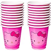 Silver Buffalo Sanrio Hello Kitty 20 Pack Plastic Mini Pink Party Cups, 2 Ounces
