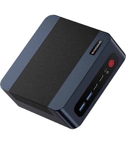 BOSGAME Mini PC P5, Ryzen 5 6600H Mini Computer(6C/12T, up to 4.5