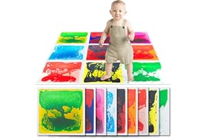 Art3d Liquid Fusion Activity Play Centers for Children Toddler Teens 12" X 12" Pack of 9 Tiles in