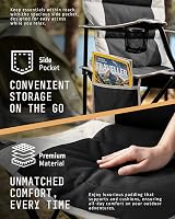 Voyager Folding Camping Chairs 2 Pack with Cooler Bag Lightweight 600D view 4