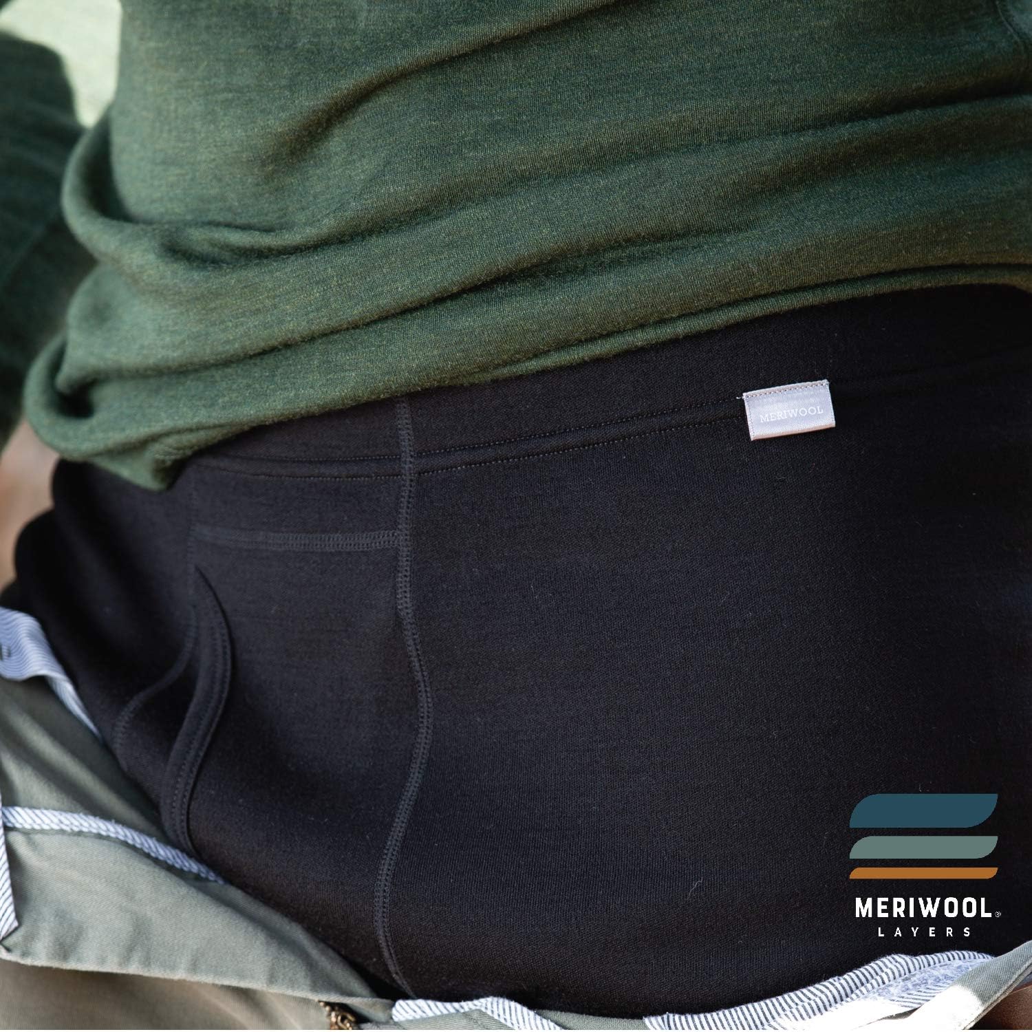 MERIWOOL Mens Base Layer 100% Merino Wool Heavyweight 400g Thermal Pants at  Men’s Clothing store