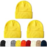 NPQQUAN 3 Packs Unisex Beanie Hats for Men Women Winter Knit Beanies