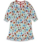 Daniel Tiger's Neighborhood Toddler Girls Granny Gown Nightgown (4T, Blue)