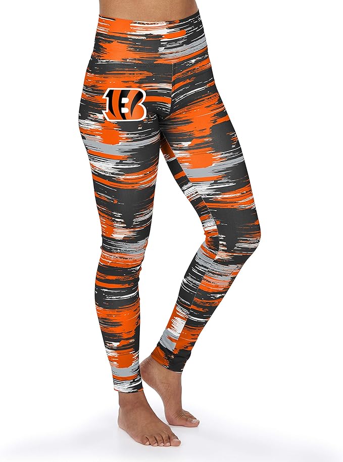 Zubaz Women's NFL Women's Paint Legging NFL Cincinnati Bengals Women's