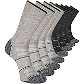 Skechers Men's Work Collection Crew Mesh Ventilation Socks (8-Pack)