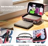 ARTDOT 120 Slots Diamond Painting Storage Box with 162pcs Tools Pink view 4