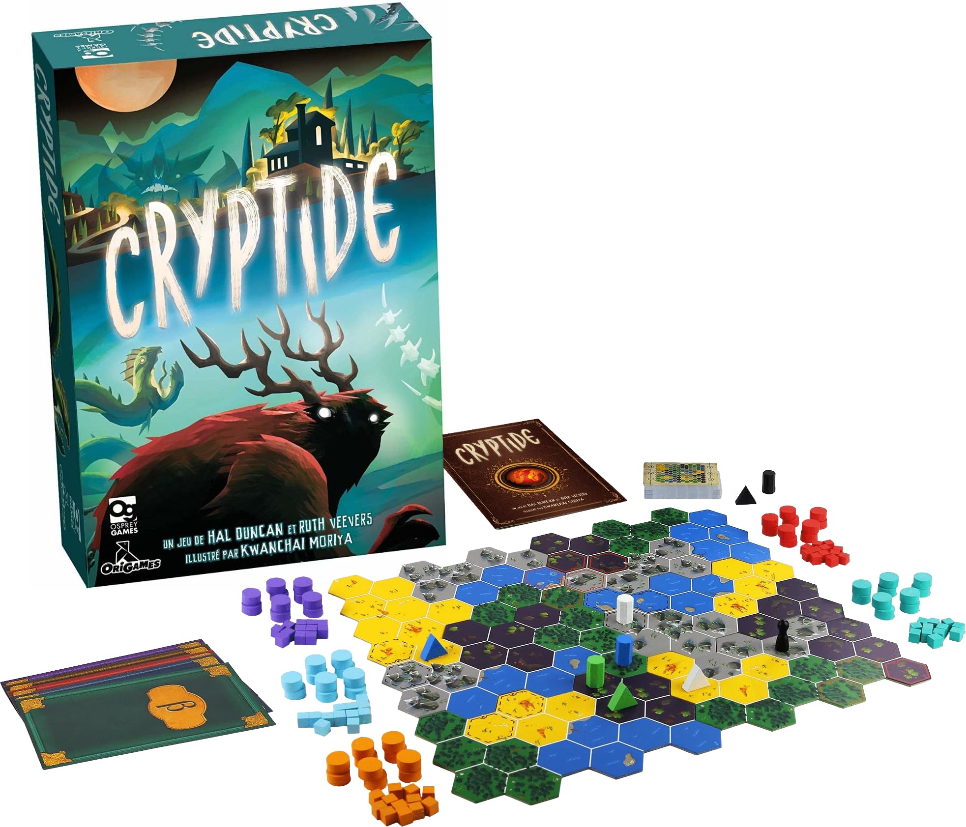 Origames - Cryptide - Board Game - 3-5 Players - Age 18+