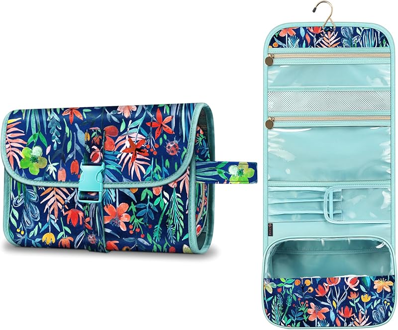 FINPAC Portable Toiletry Travel Wash Bag Jungle Night Large Water Resistant