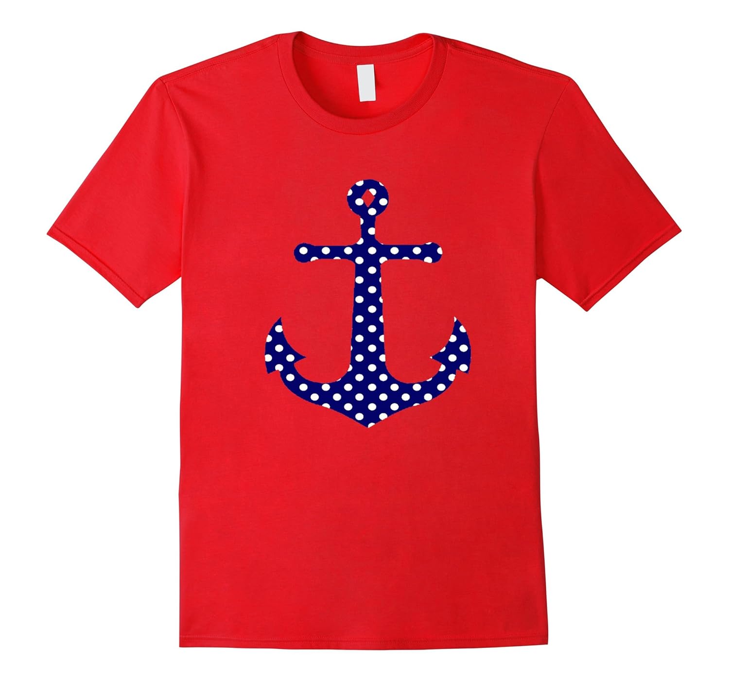 Navy Blue Preppy Polka Dot Anchor Sailing Beach shirt-ANZ