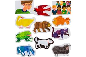 Little Folk Visuals Brown Bear, Brown Bear, What do You See? Precut Flannel/Felt Board Figures, 11 Pieces Set