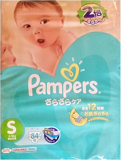 Amazon Co Jp パンパース テープ Sサイズ 84枚 1パック ドラッグストア