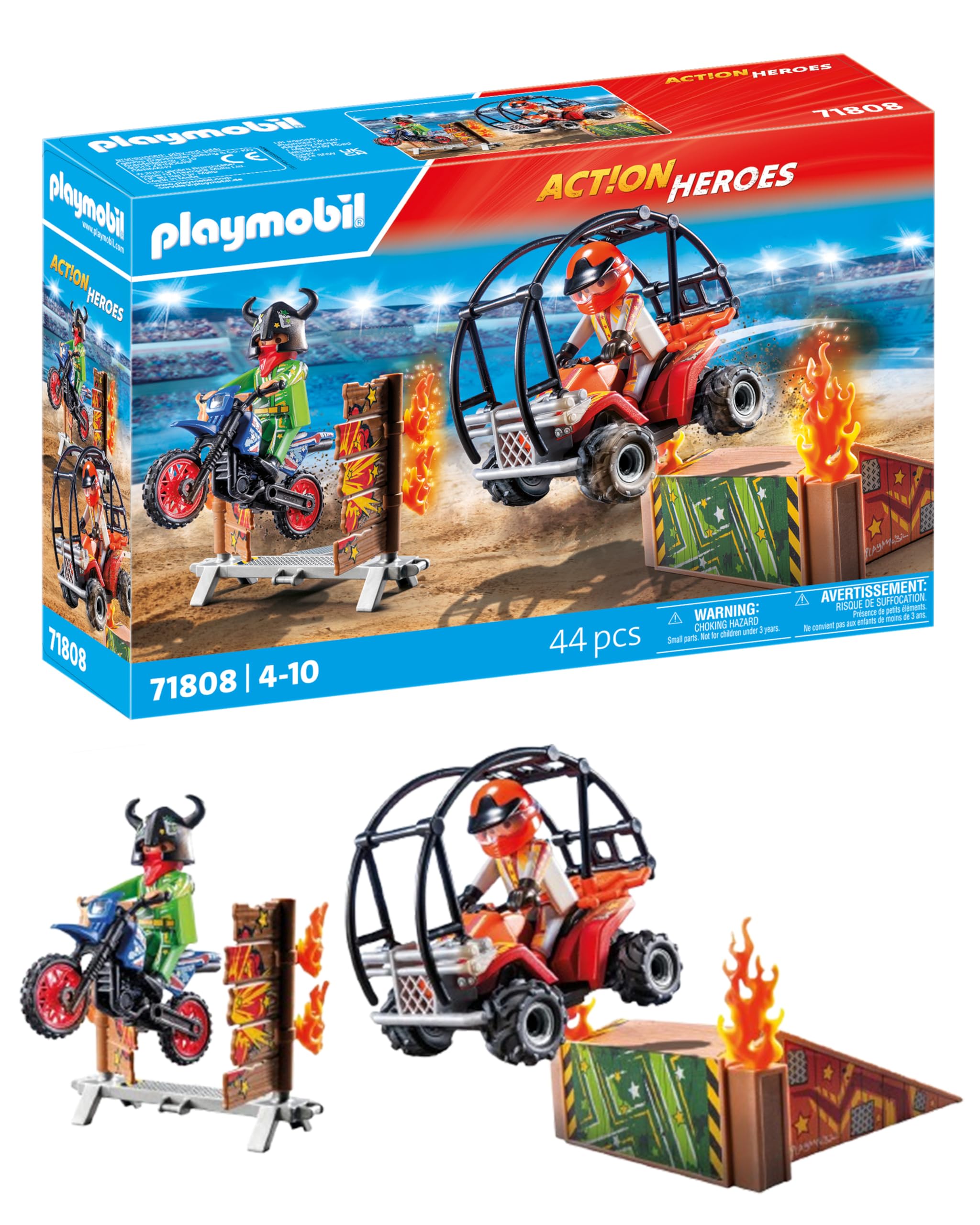 Playmobil | Stunt Show | Toy Car | Toys for Children aged 4+ | 71808