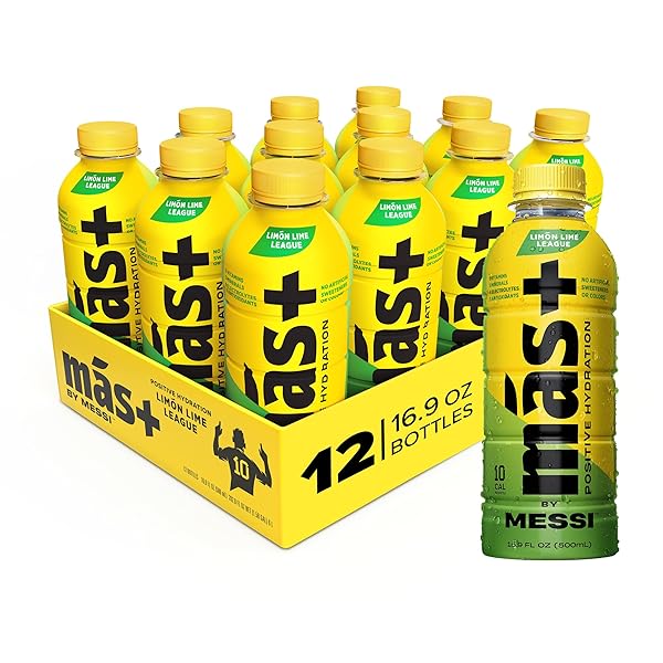 MÁS+ BY MESSI 16.9OZ LIMÓN LIME LEAGUE, SPORTS...