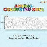 abeec Coloring Kit for Kids with 36 Assorted Crayons Animal Roll view 3