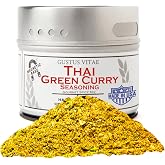 Gustus Vitae | Thai Green Curry Seasoning | Natural Gourmet Spice Blend | Gourmet Spice Blend | Non GMO | No MSG | No Fillers | Handmade in USA | Magnetic Tin | Small Batch | All Natural