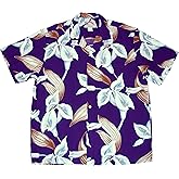 Paradise Found Men's Calla Lily Tom Selleck Magnum PI Hawaiian Shirt