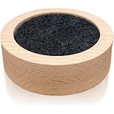 Passive Diffuser Lava Rock Natural Set Essential Oil Aromatherapy Stone for Home, Office, Car &amp; Gifts - Compact Wood Bas