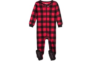 Leveret Kids Baby Boys Girls Footed Cotton Pajamas - Striped
