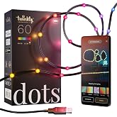 Twinkly Dots Flexible String Lights, 60 RGB LEDs, 10ft - Indoor | App-Controlled Mappable Color Changing String Lights, 60 RGB (16 Mil. Colors) USB-Powered Smart Home Decoration