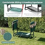 TANGZON Foldable Garden Kneeler & Seat, 2-in-1 Stool with Tool Pouch view 5