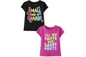 The Children's Place Baby-Girls and Toddler Unicorns,Butterflies,Trends Short Sleeve Graphic T-Shirts,2 Pack