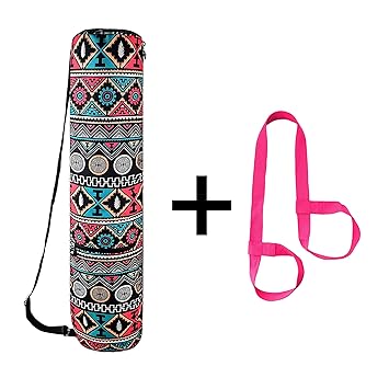 Yogamatte-Tragetasche mit extra Yogamatten-Trageband für Damen und Herren, Pilates-Tasche mit großer Multifunktionstasche, gl