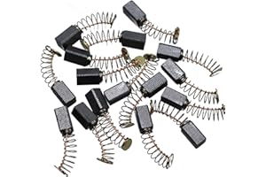AUXBC 20Pcs Carbon Motor Brushes, 12mm x 8mm x 5mm Electric Tool Replacement Parts for Power Drills, Saws, Grinders, Vacuum Cleaners