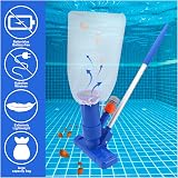 Shineyoo Pool Vacuum Cleaner Kit with 5 Poles, Brushes & Net view 4