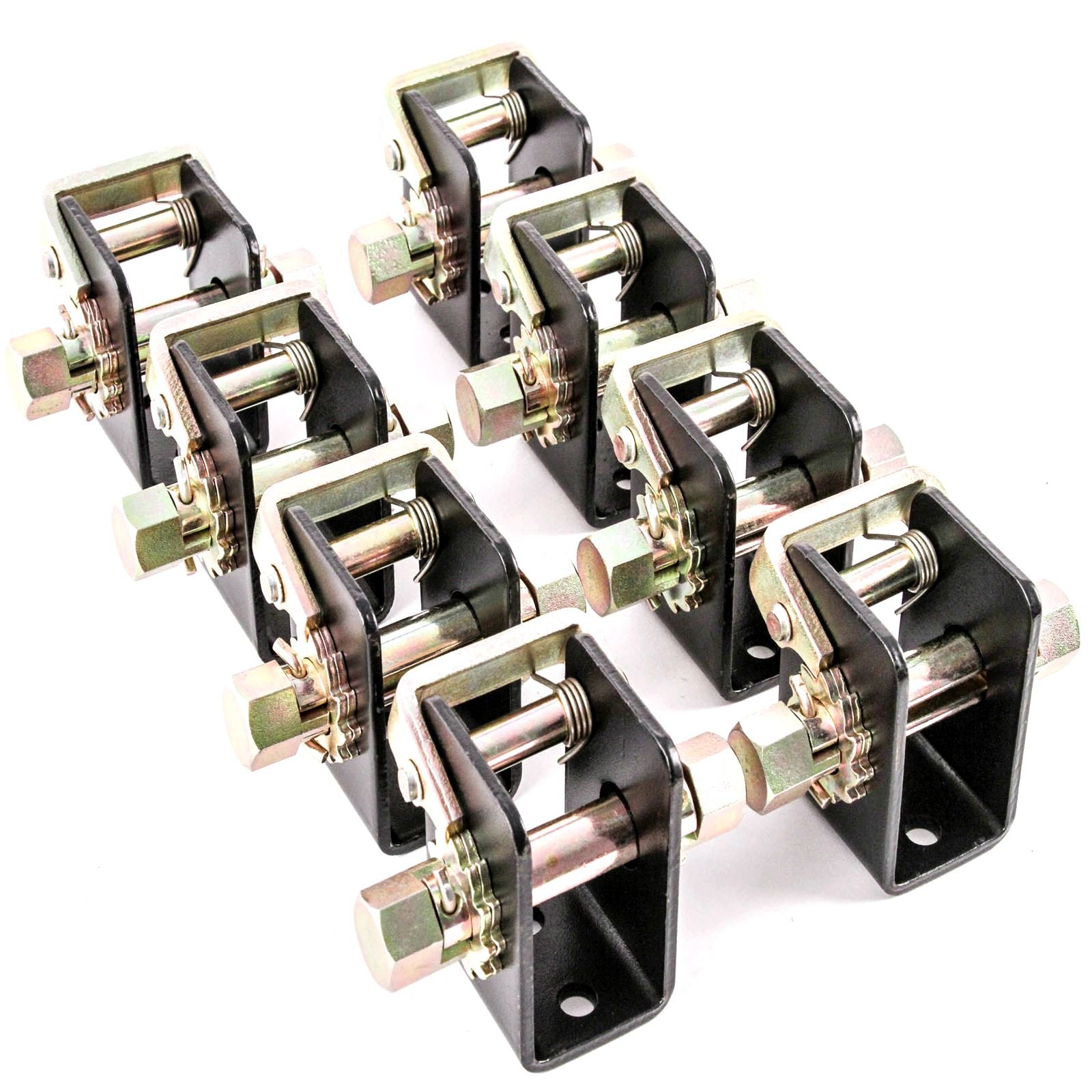 (8) 2 Inch Hex Bolt Head Dolly Lashing Winch Tie Down WeldOn Or Bolt