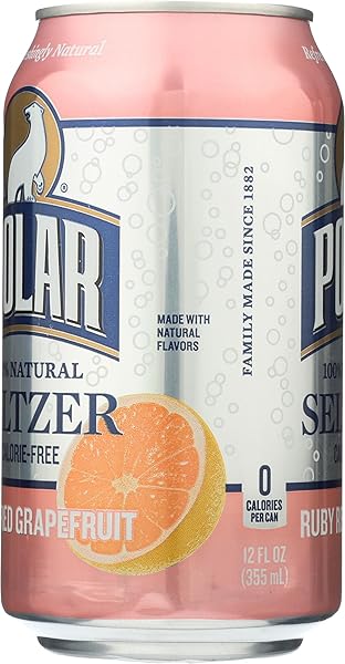 POLAR SELTZER WATER, GRAPEFRUIT, 12 FL OZ
