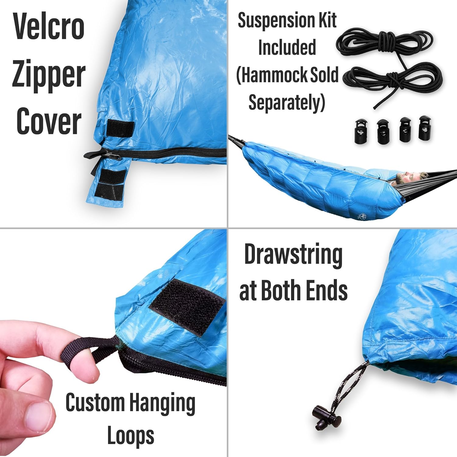 Outdoor Vitals Aerie 30°F Down Underquilt / Sleeping Bag, Use As