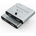 Bi Directional 8K USB C Switcher USB C Switch 2 in 1 Out / 1 in 2 Out - Type C KVM Switch Splitter for 8K@60Hz/4K@120Hz Video Transfer + 100W Charging + 10Gbps Data, with Power Cable