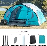 Portal 4 Person Tent with Porch 4000mm Waterproof Dome Camping Tent view 7