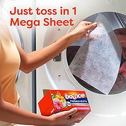 Bounce Mega Dryer Sheets, Paradise Blossom, 180