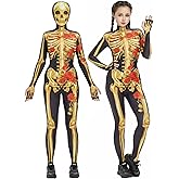 haikyuu Women Skeleton Cosplay Costume With Hat Day of the Dead Costume Halloween Skull Outfit Bone Goth Catsuit