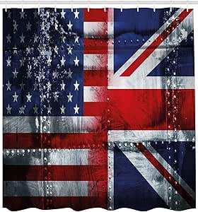 Cortina de ducha CHI Union Jack, diseño de alianza Togetherness, diseño